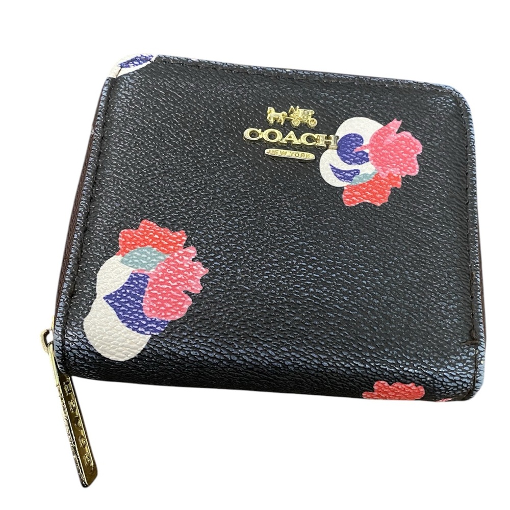 Coach Black Floral Women's Wallet